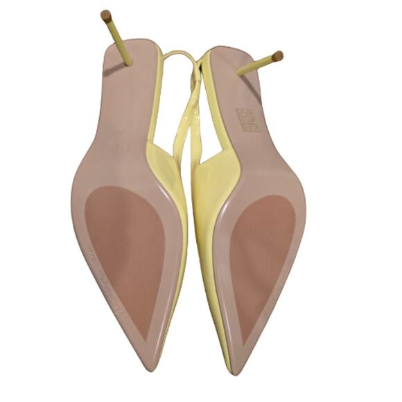 FEMME LA x REVOLVE G55 Kitten Heel in Butter Yellow – EUC Size 8 - Picture 7 of 9